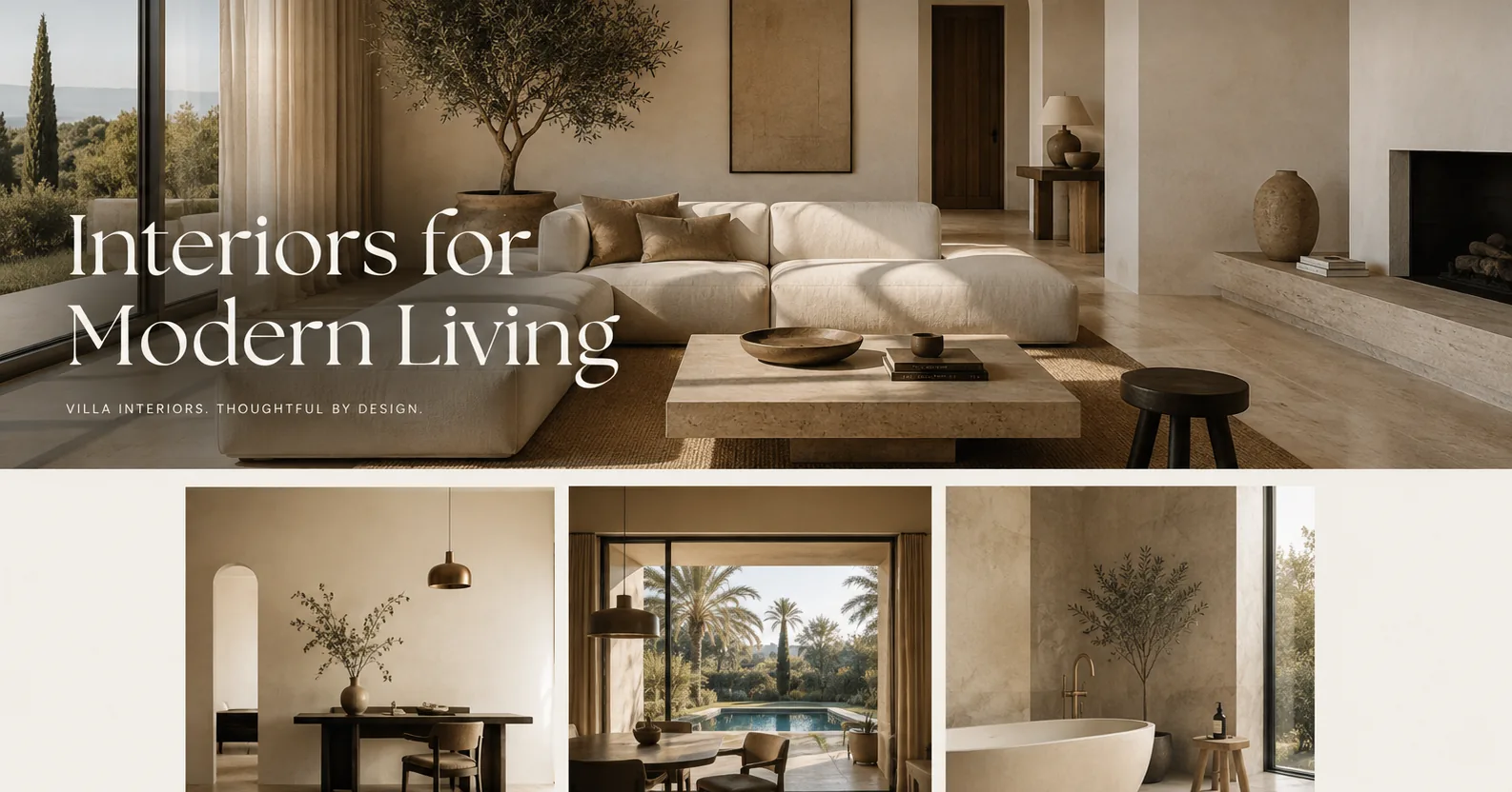 Wren & Holt interior design portfolio website — villa interiors case study, Auckland, built by Oppus Studio